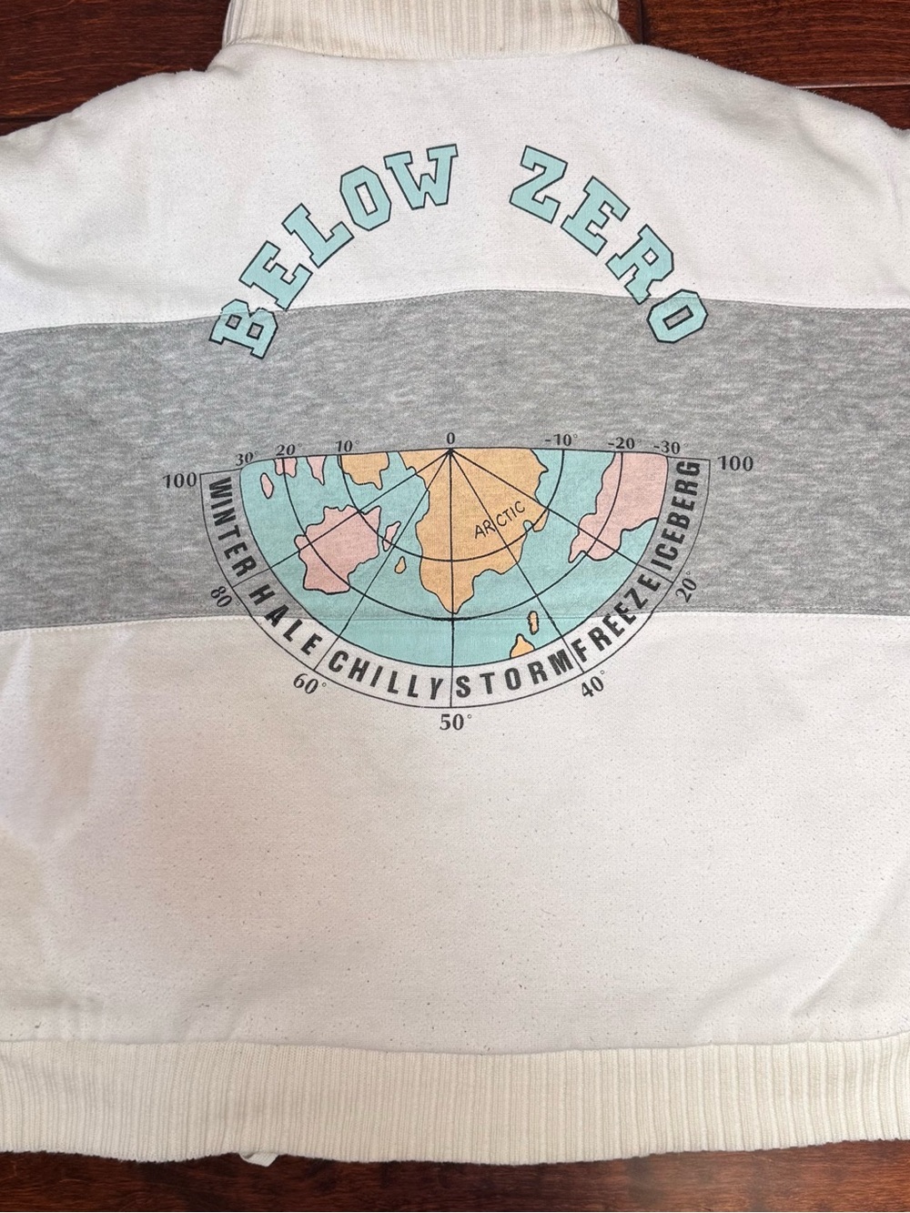 Vintage IZZI Below Zero Jacket Women’s Large White Gray 80s 90s Retro Ski Arctic